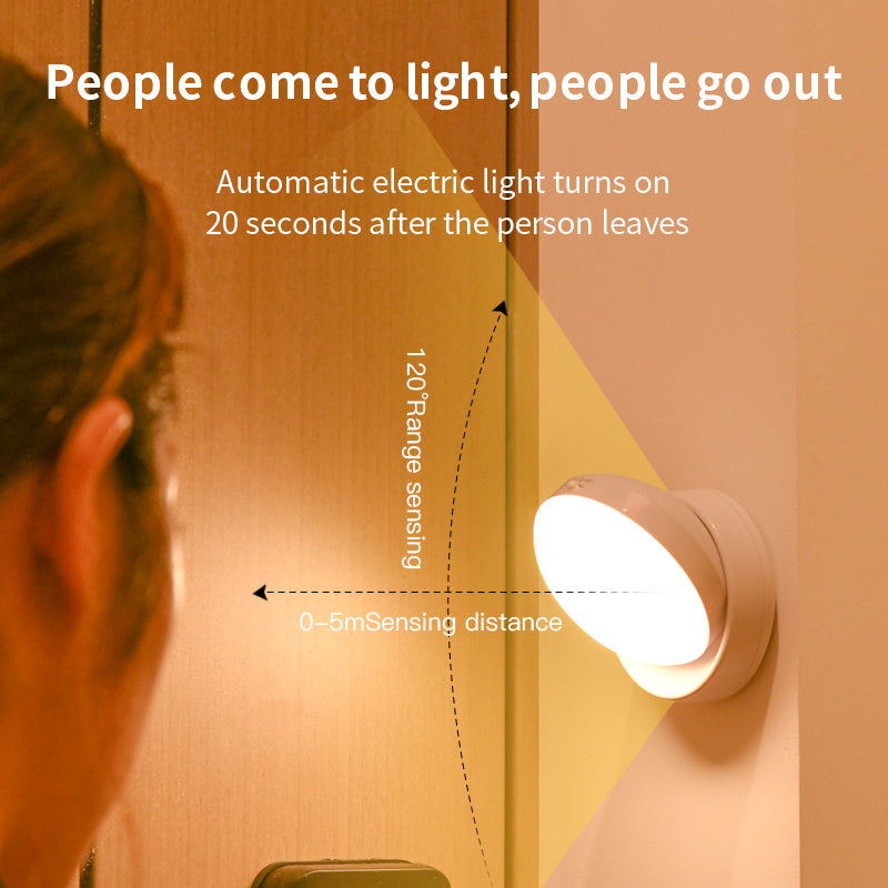 Rotating Motion Sensor Light for Corridor, Garage & Wardrobe