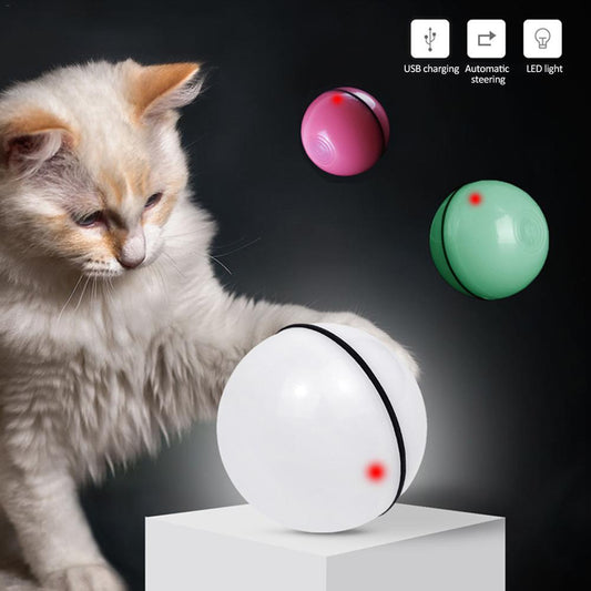 LED Laser Rolling Cat Toy Ball